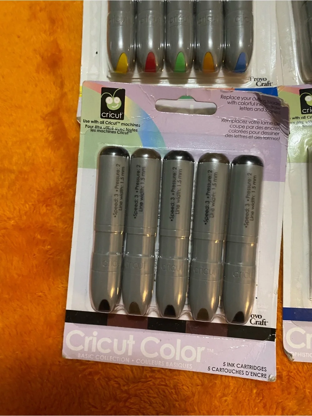 Cricut Color Marker Packs - Silver Bodies with Red, Yellow, Green, Blue, Purple